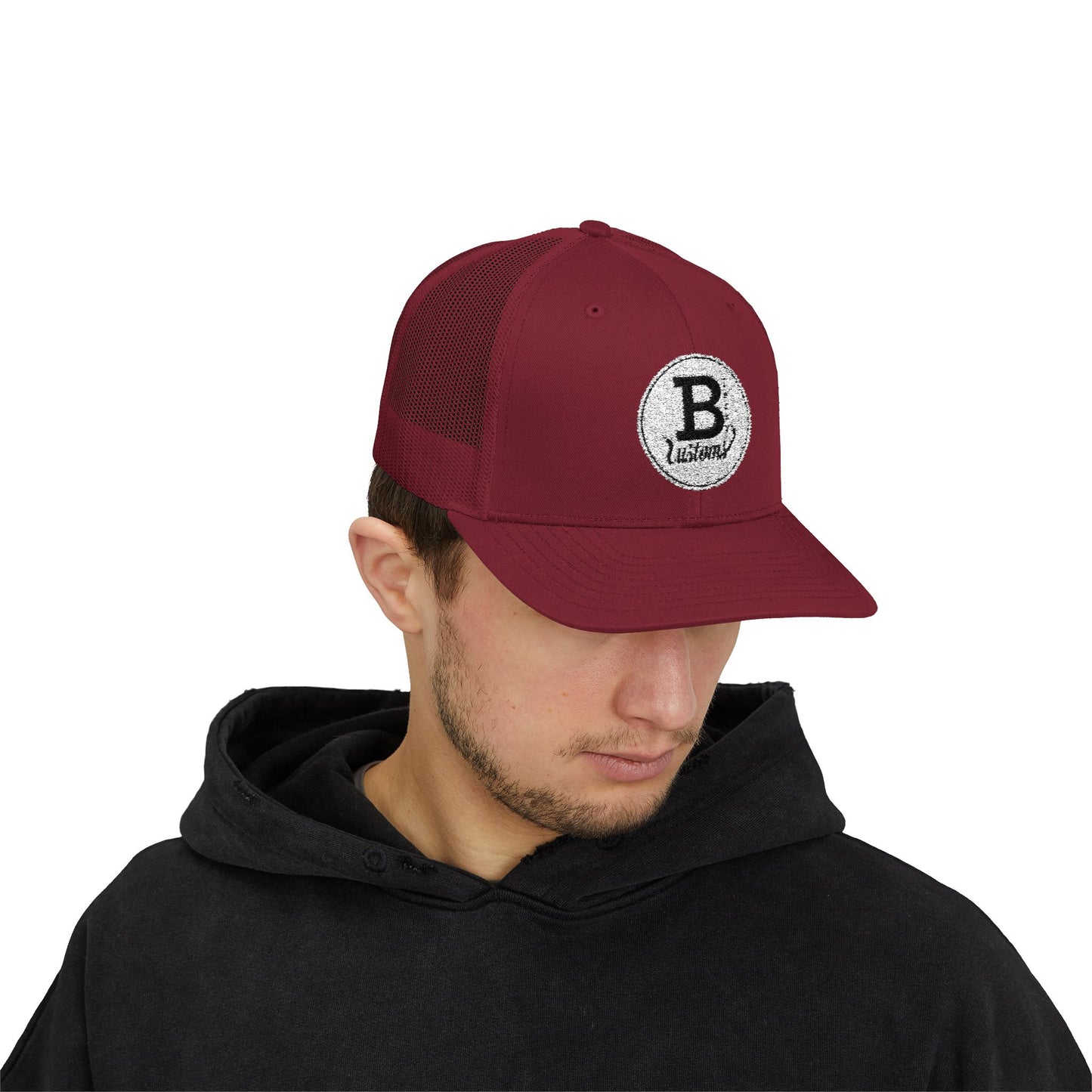 BTerry Snapback Trucker Cap - White Logo