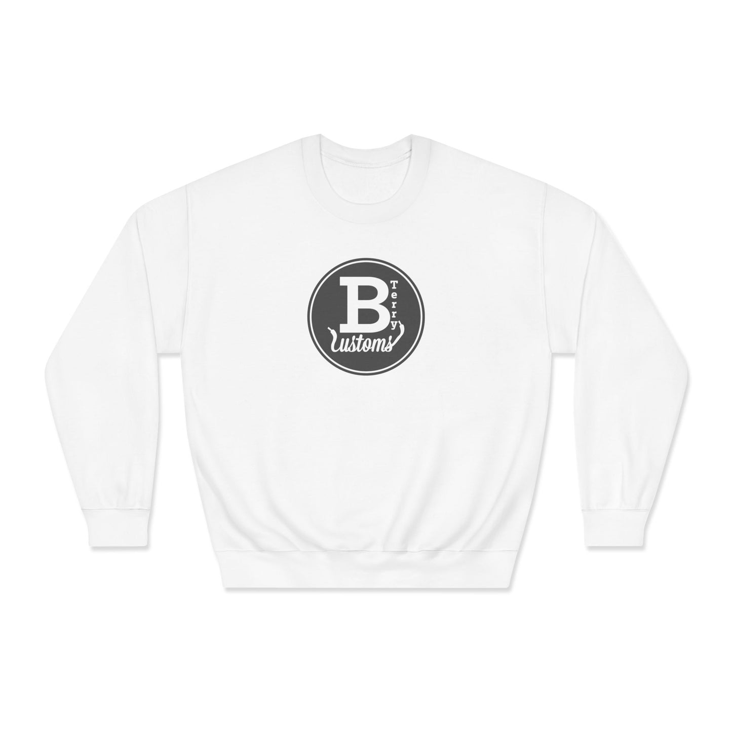 BTerry Customs Center Logo Crewneck Sweatshirt - Original Grey Style Logo