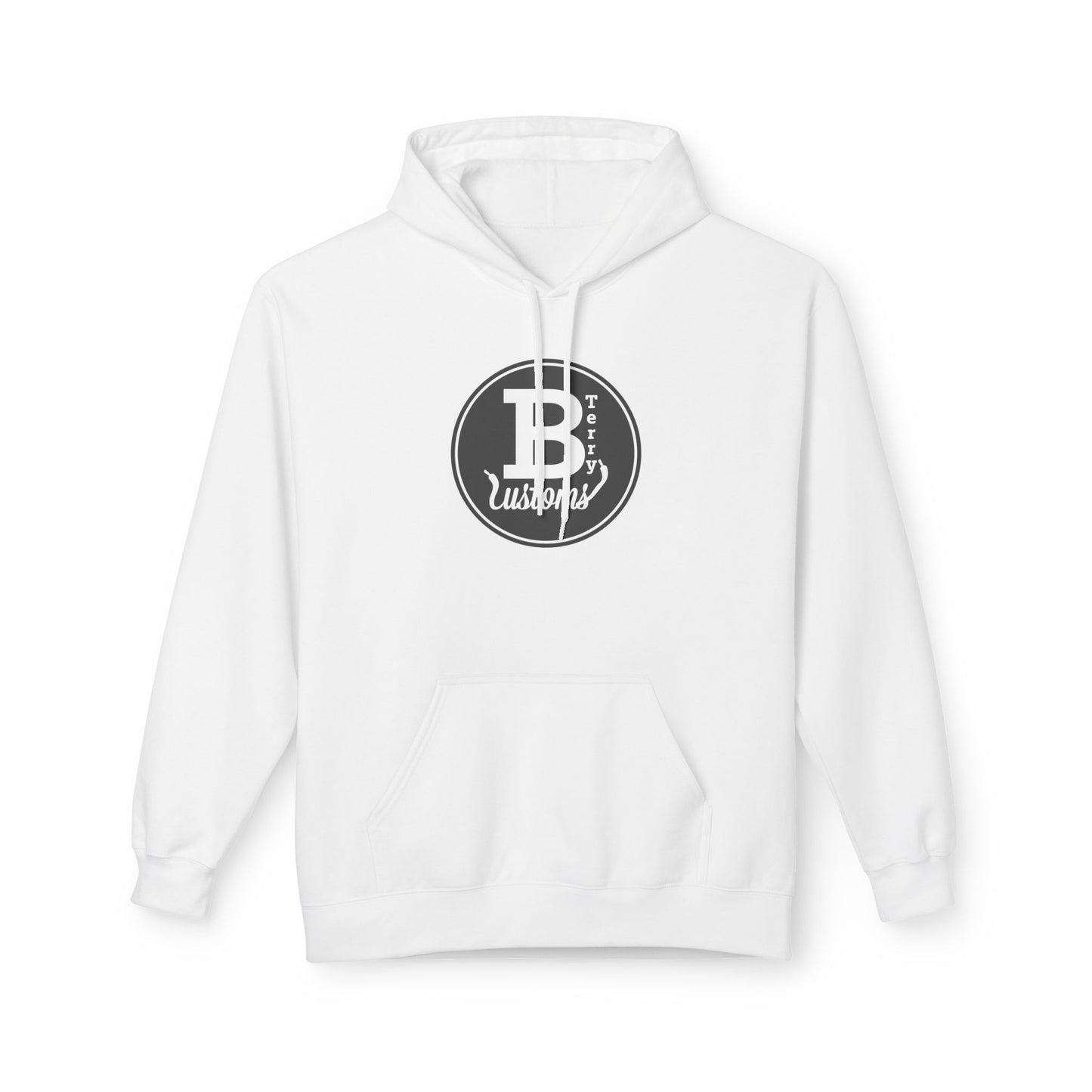 BTerry Customs Center Logo Hooded Sweatshirt - Original Grey Style Logo