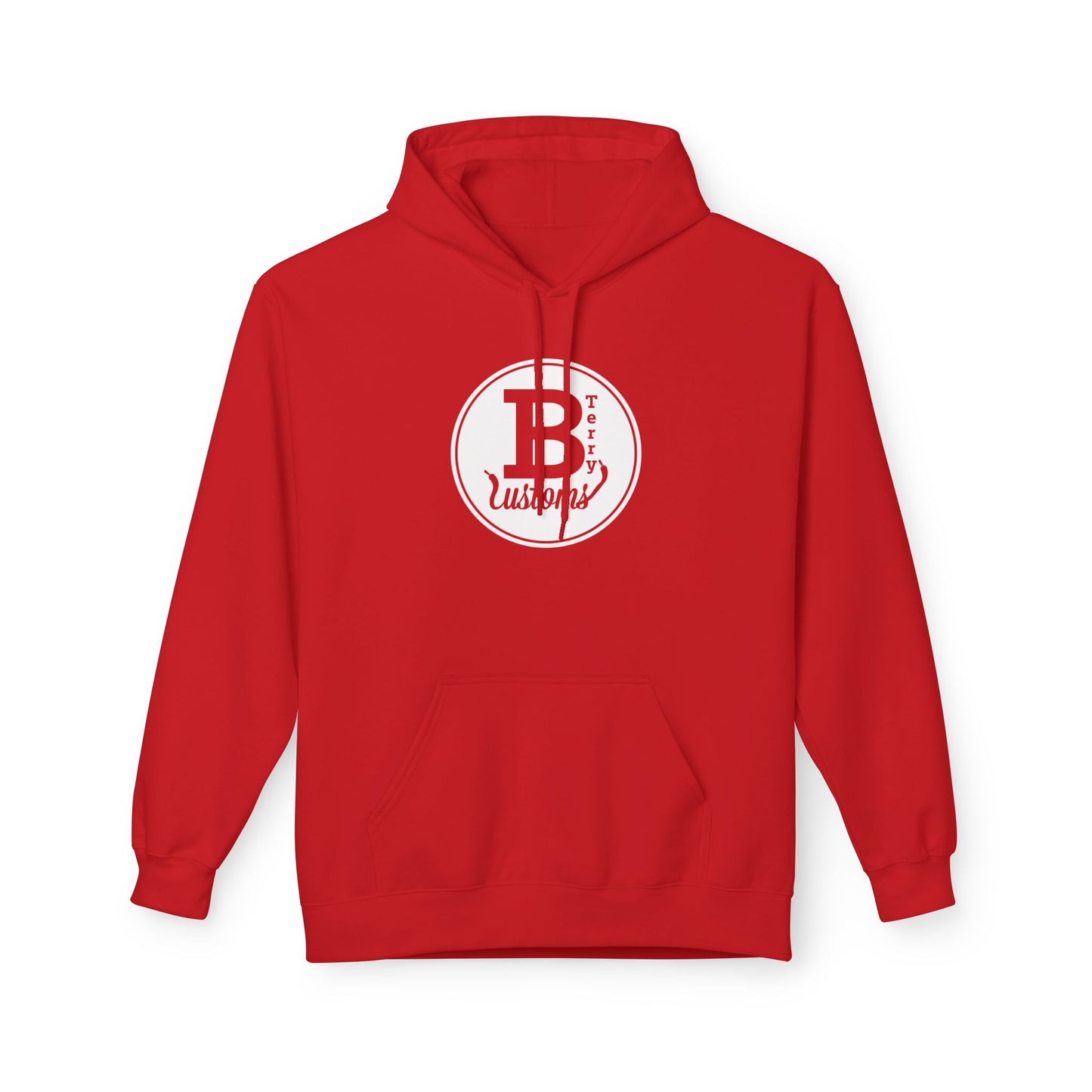 BTerry Customs Center Logo Hooded Sweatshirt - White Style Logo