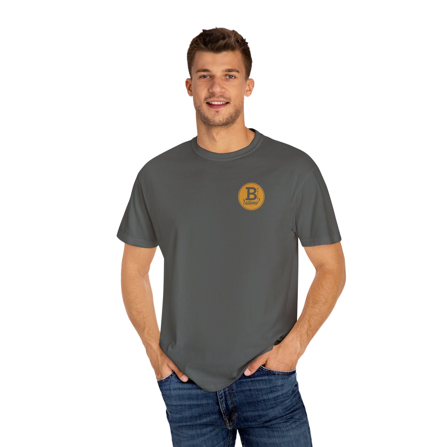 BTerry / Pittsburgh Comfort Colors T-Shirt - Yellow Logo + Back