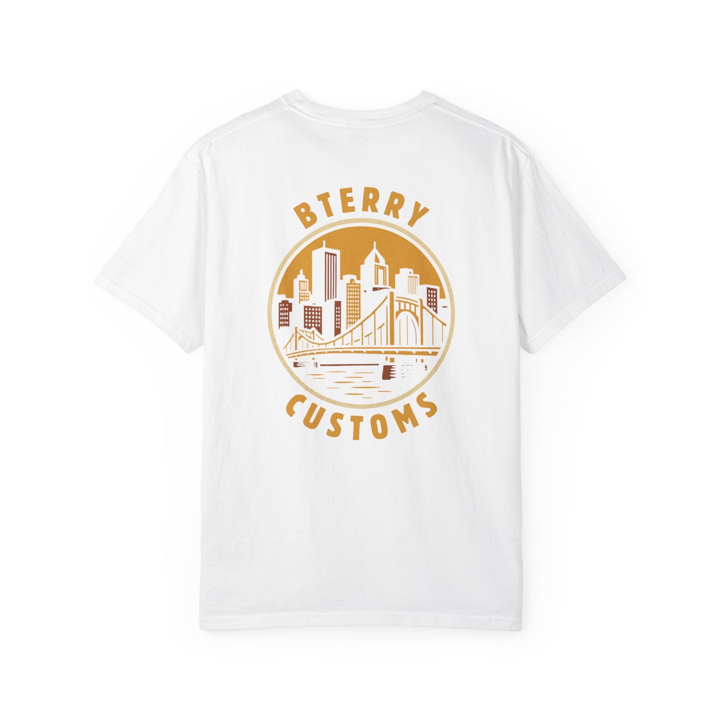 BTerry / Pittsburgh Comfort Colors T-Shirt - Yellow Logo + Back