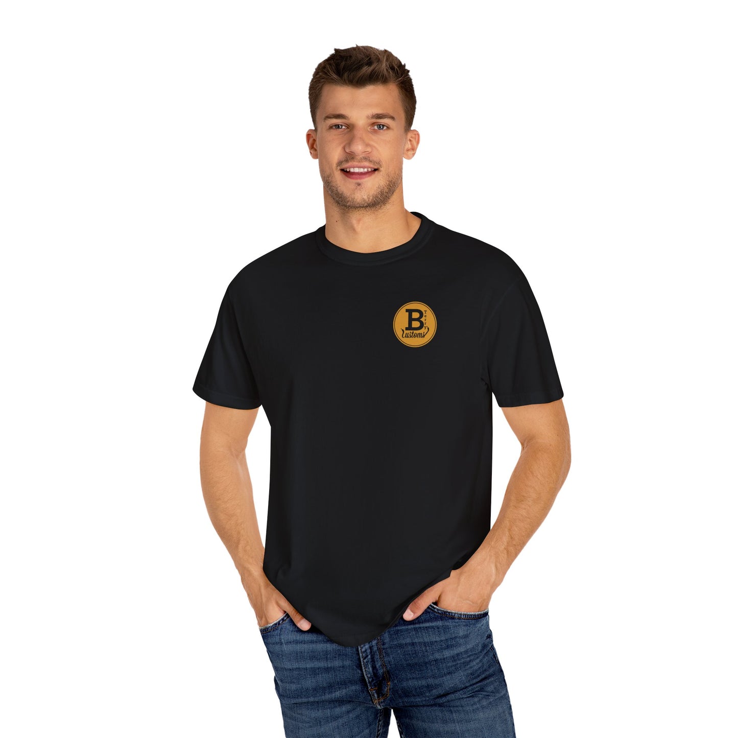 BTerry / Pittsburgh Comfort Colors T-Shirt - Yellow Logo + Back