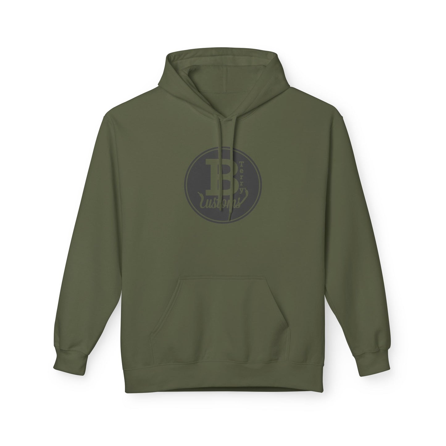 BTerry Customs Center Logo Hooded Sweatshirt - Original Grey Style Logo