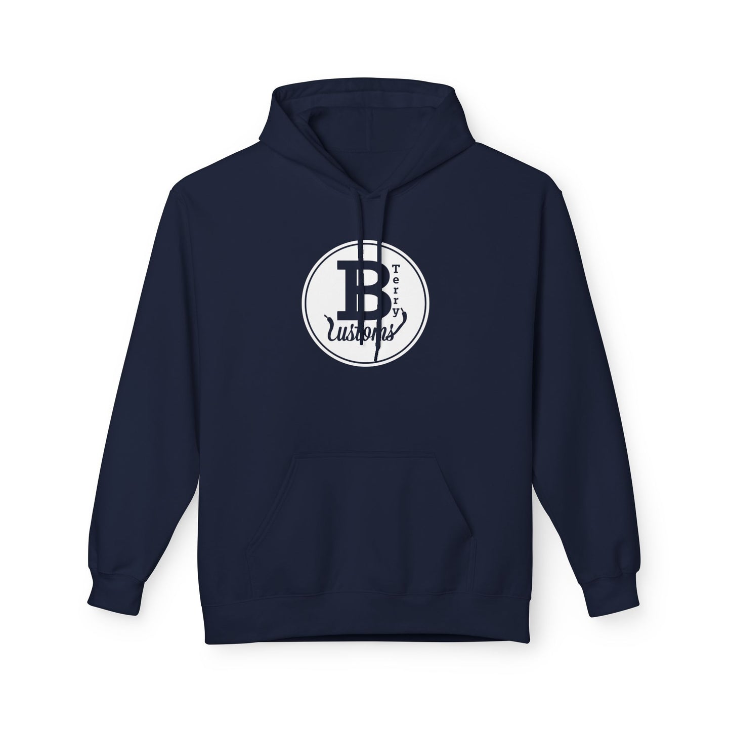 BTerry Customs Center Logo Hooded Sweatshirt - White Style Logo