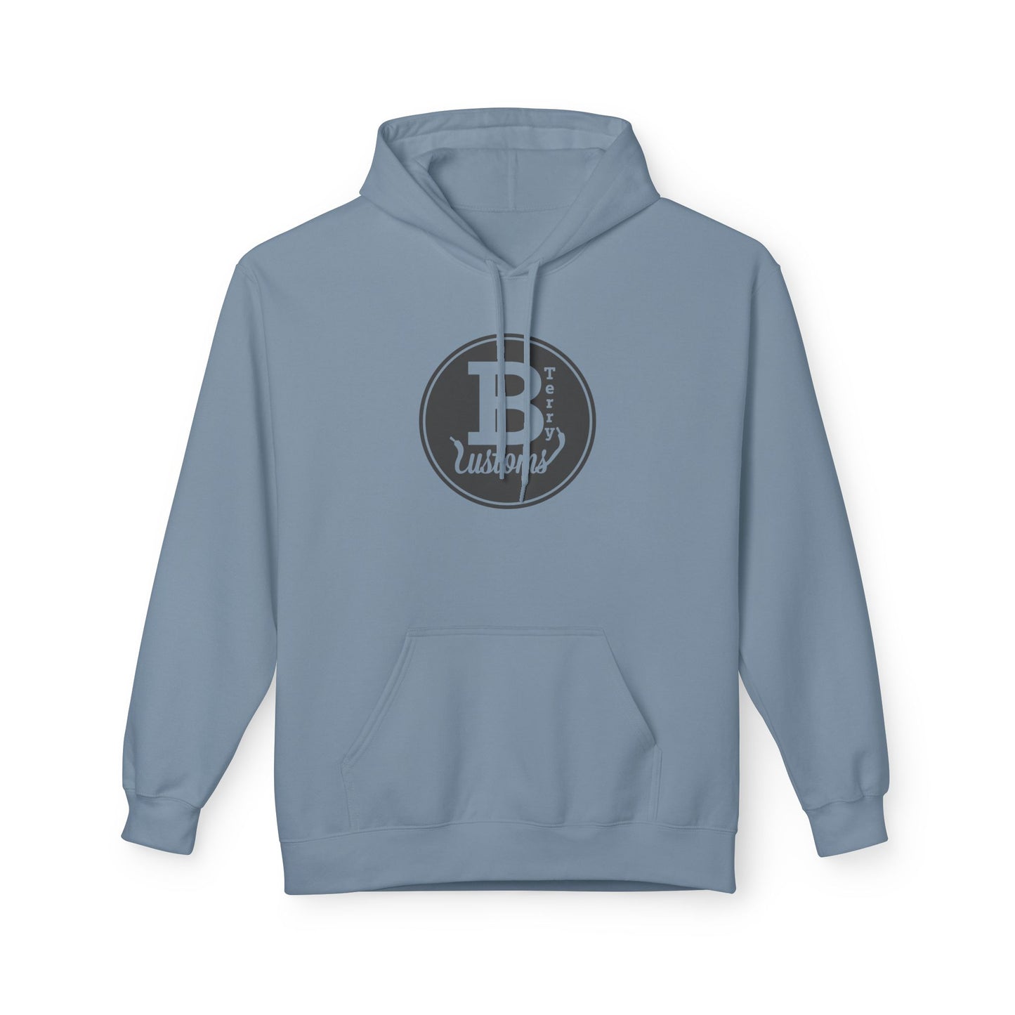 BTerry Customs Center Logo Hooded Sweatshirt - Original Grey Style Logo