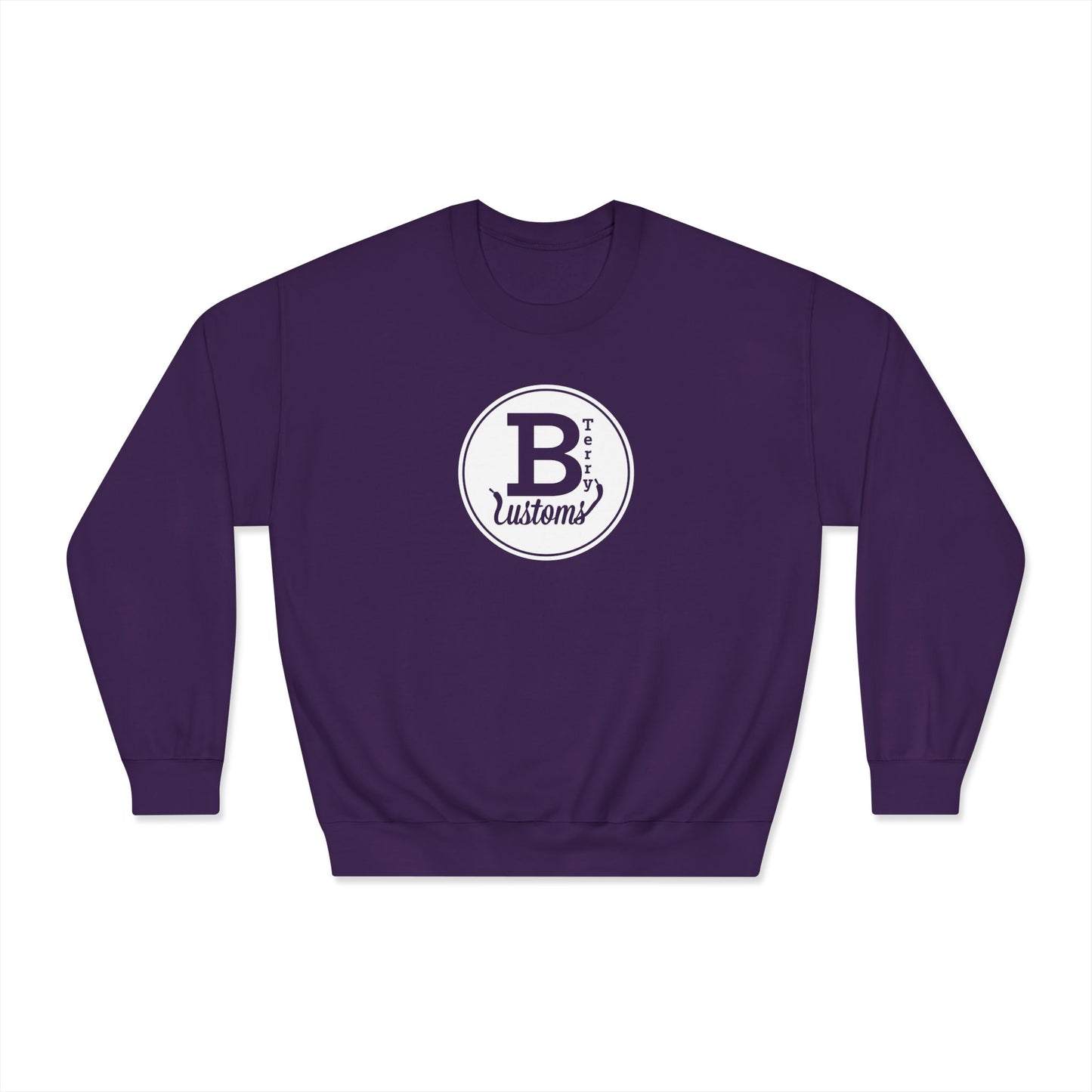 BTerry Customs Center Logo Crewneck Sweatshirt - White Style Logo