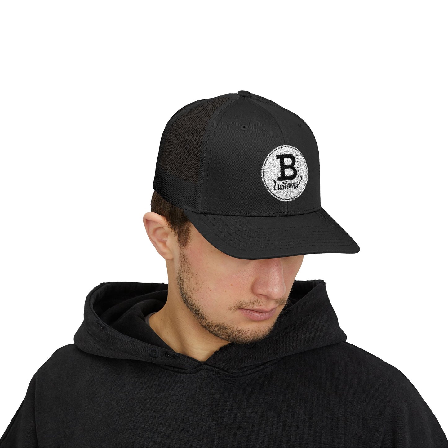 BTerry Snapback Trucker Cap - White Logo