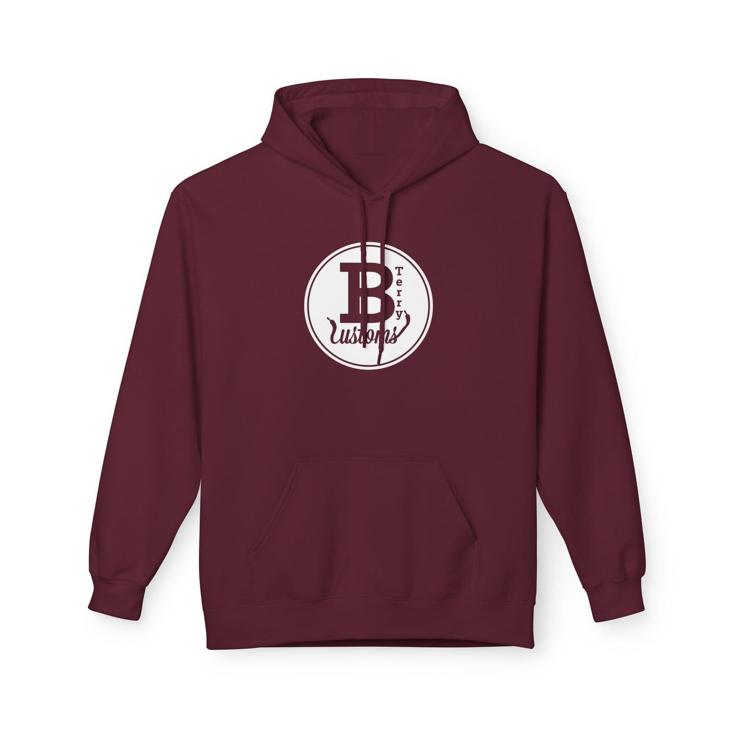 BTerry Customs Center Logo Hooded Sweatshirt - White Style Logo