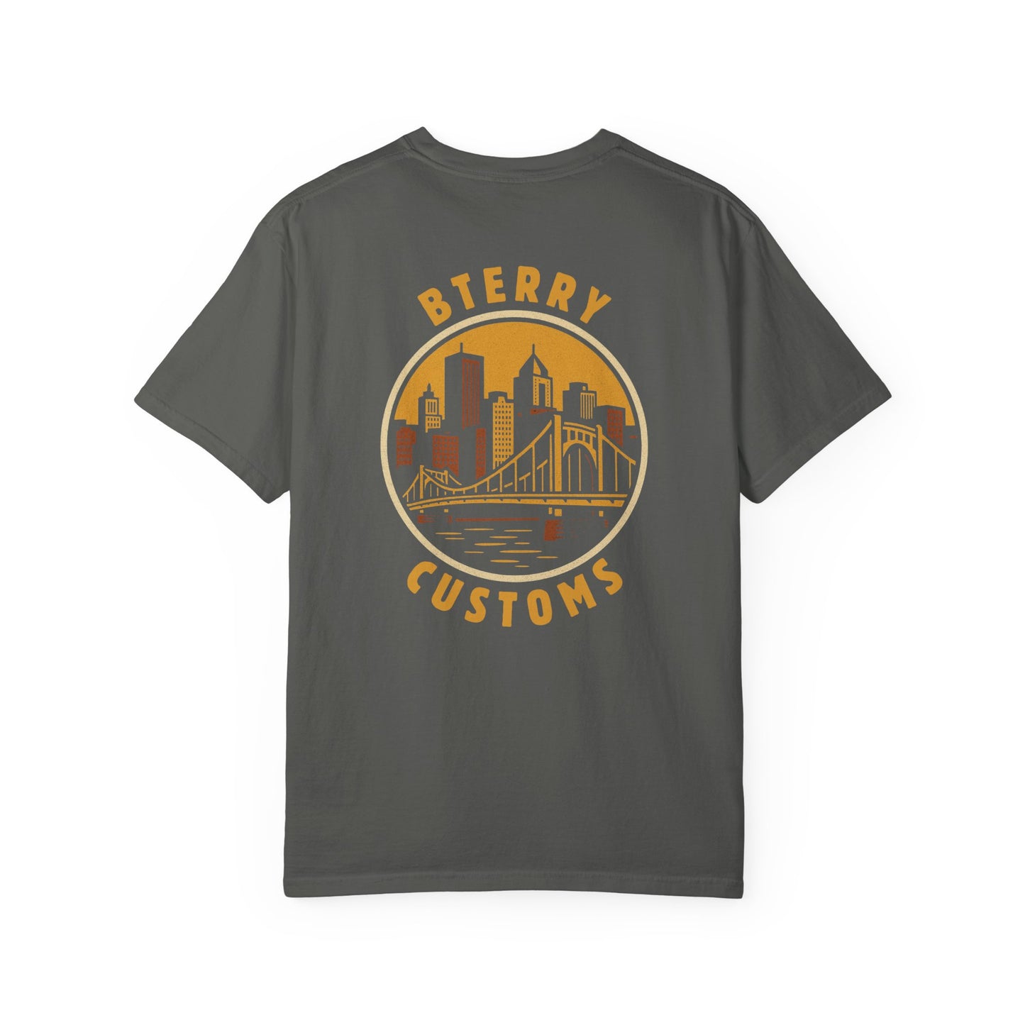 BTerry / Pittsburgh Comfort Colors T-Shirt - Yellow Logo + Back