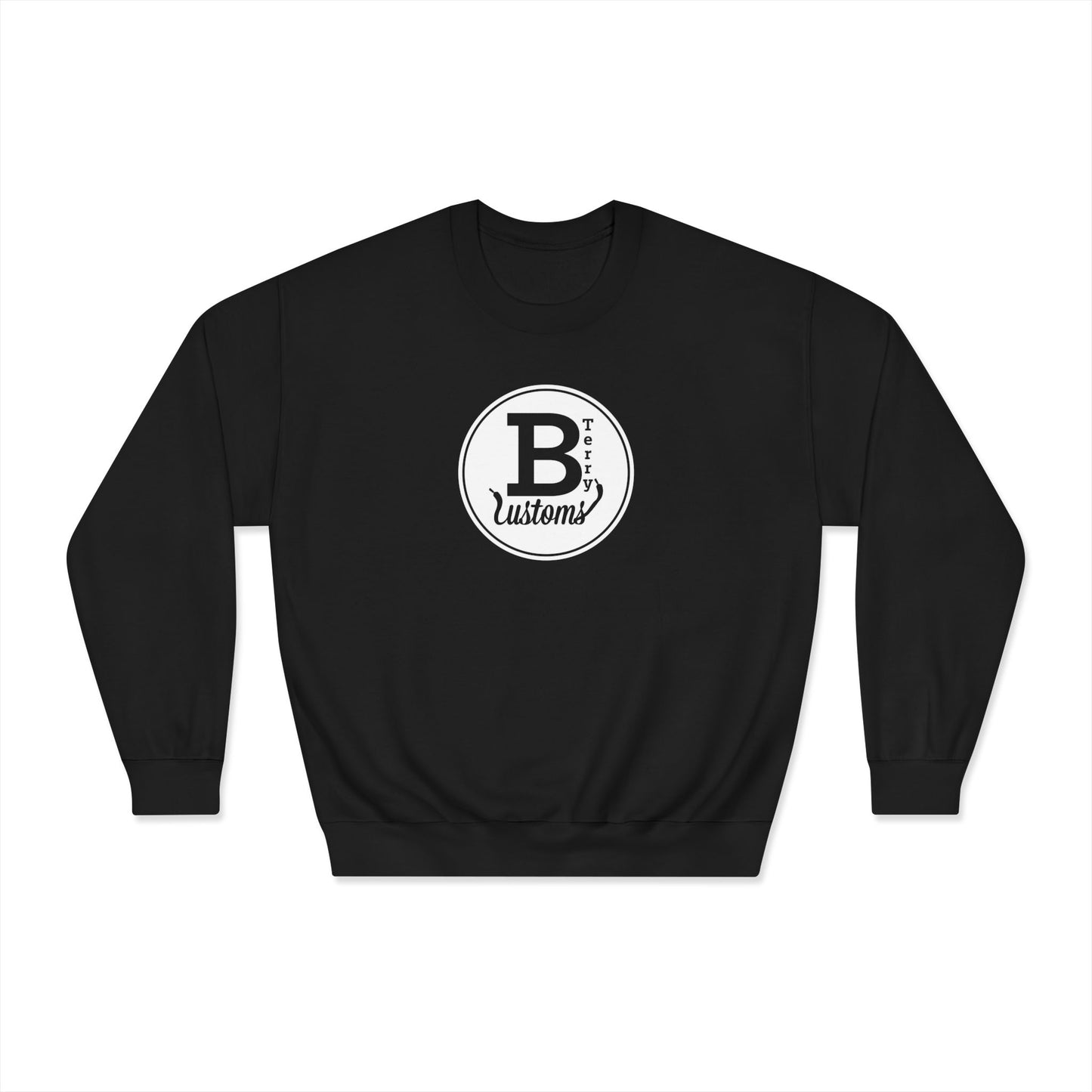 BTerry Customs Center Logo Crewneck Sweatshirt - White Style Logo